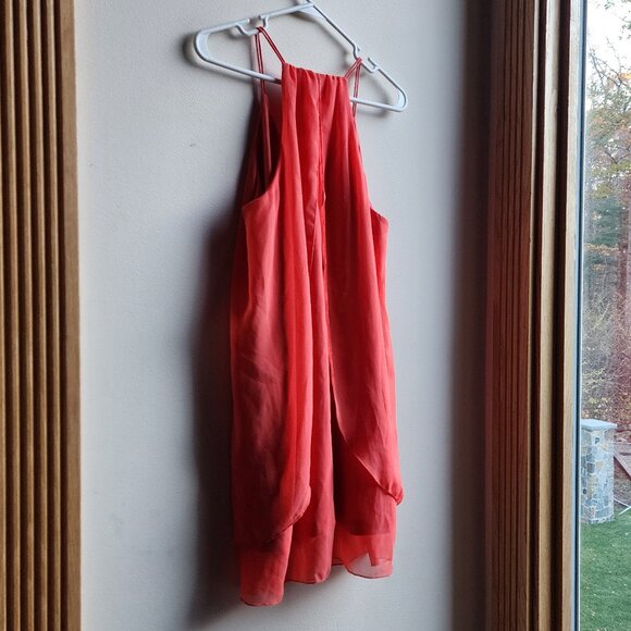 ISSI Hot Orange Flowy Halter Tank Top Size Large - Picture 14 of 16
